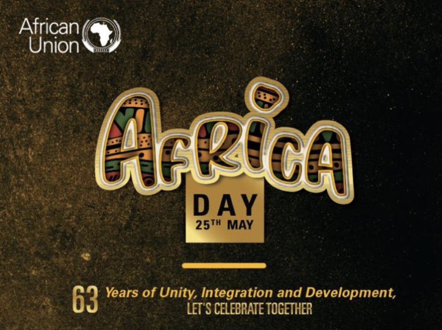 African Union 2026 Africa Day commemorative artwork &mdash; 63 Years of Unity, Integration and Development
